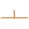 Ekena Millwork Eugene Smooth Timber Gable Bracket, Western Red Cedar, 108"W x 45"H x 1 1/2"D x 5 1/2"F, 10/12 Pitch GBW108X45X0206EUG00SWR - alternate 4